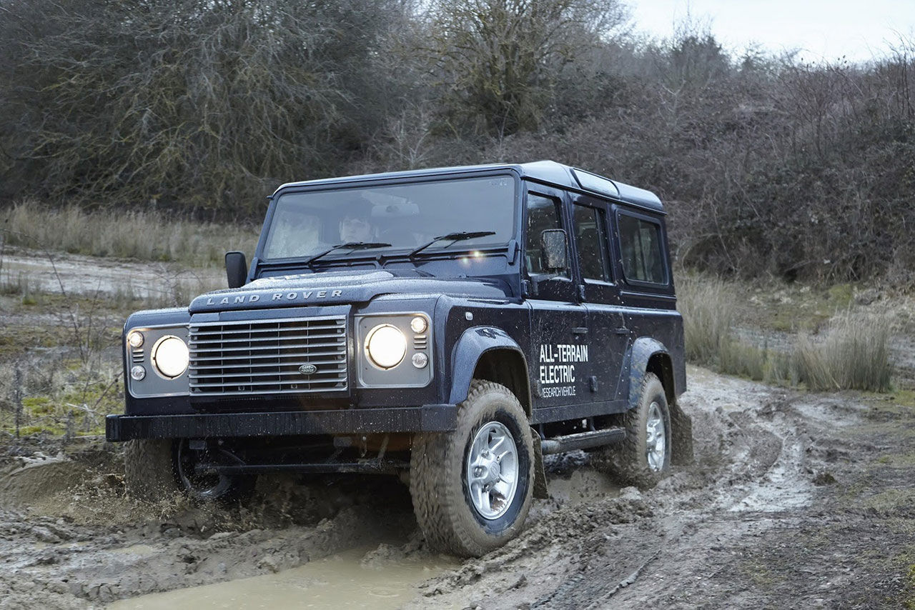 Land Rover Defender på el
