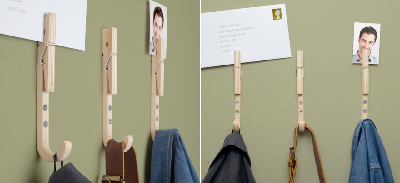 Häng bilden och jackan på samma ställe