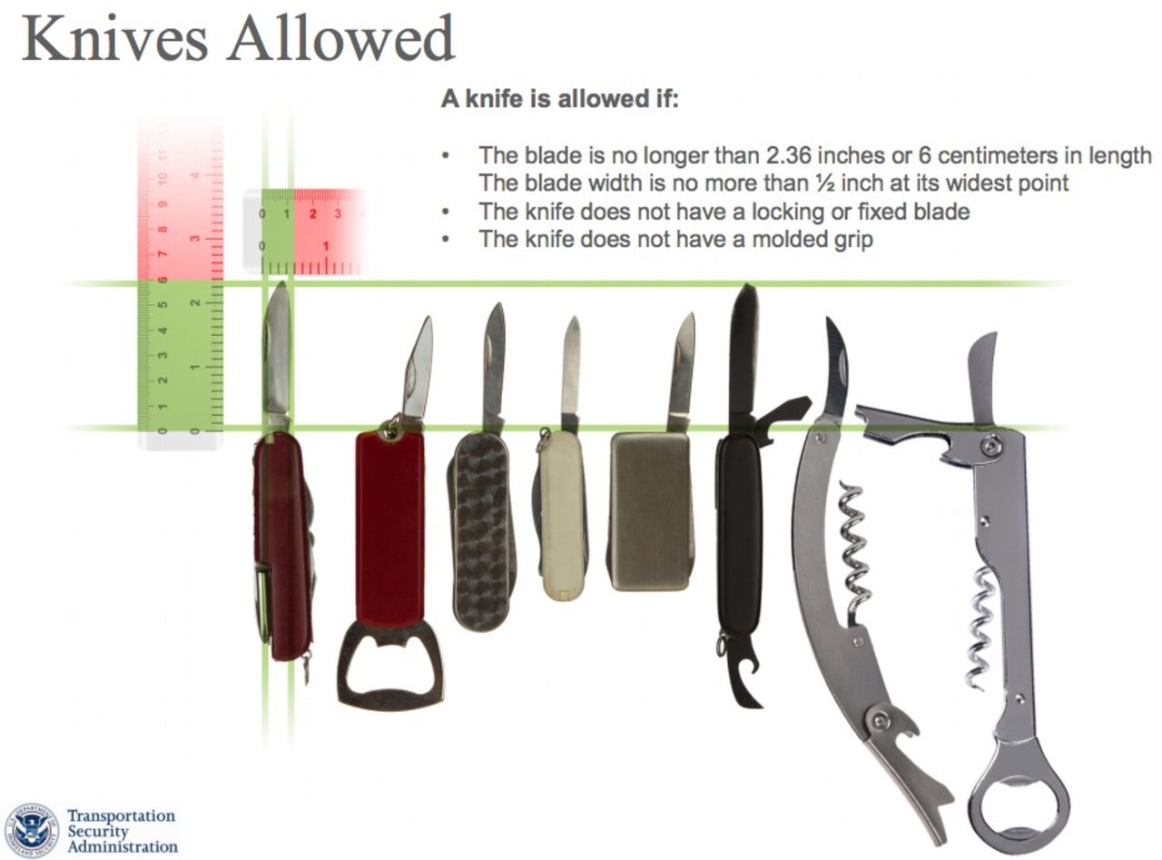 Ta med kniven på flyget