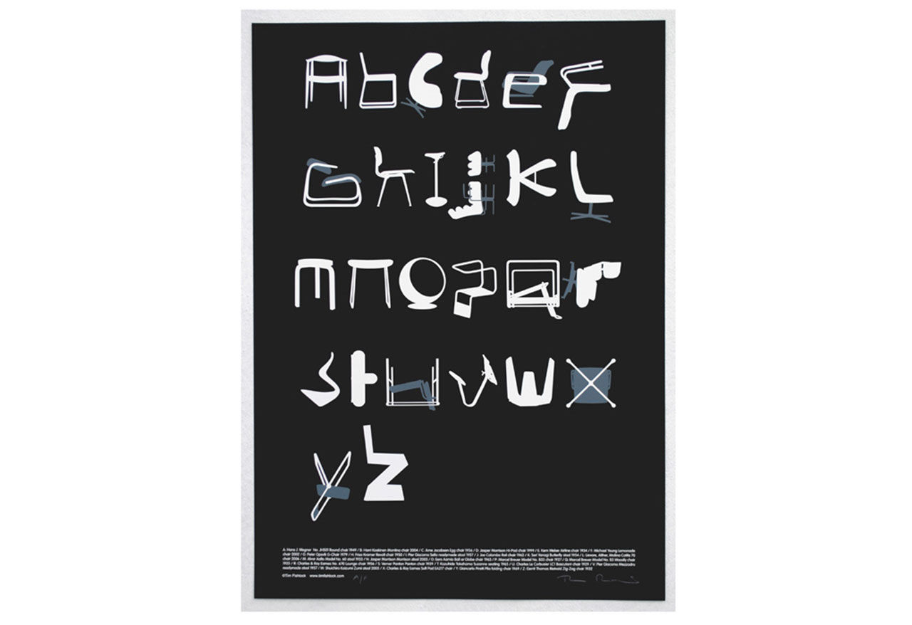 Alfabetet med möbler