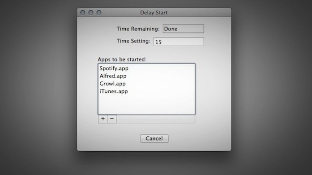 Skjut på uppstartsprogram