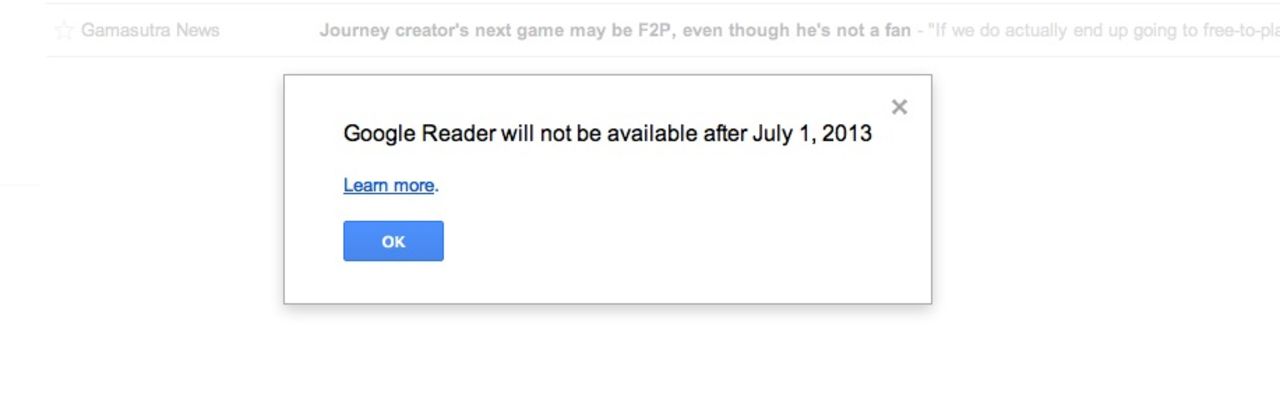 Google stänger ner Google Reader