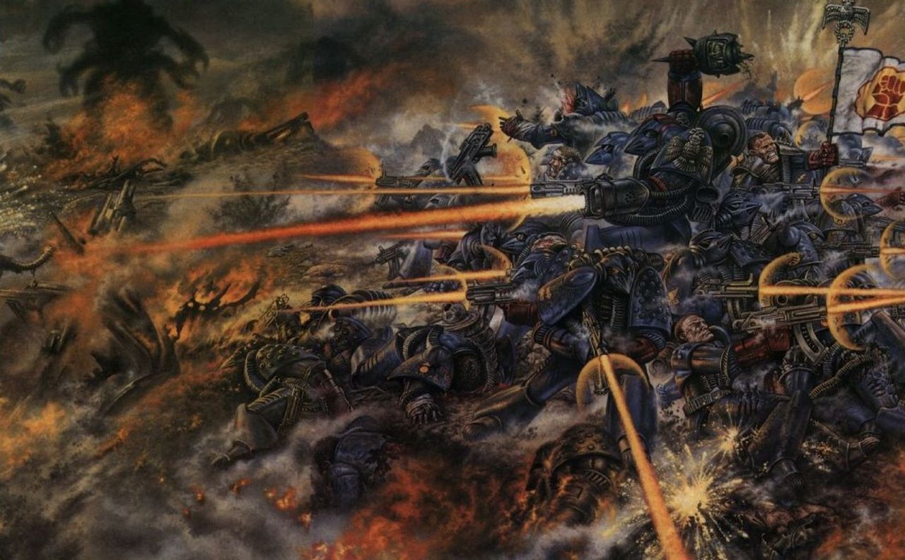 Ett Warhammer 40,000-strategispel på gång