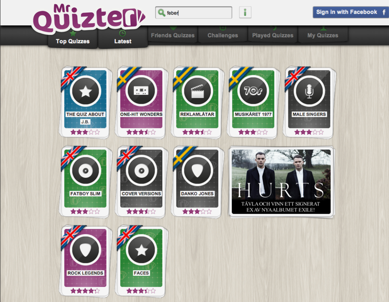 Quiz-app till Spotify