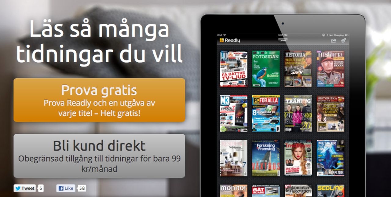 Readly är Spotify för magasin
