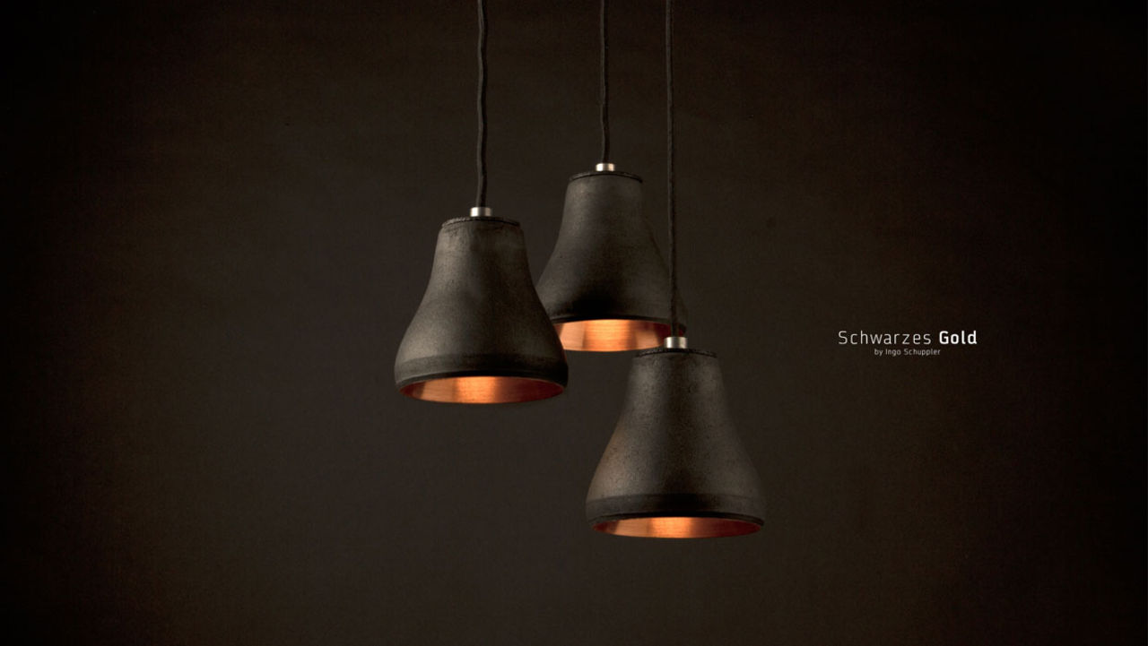Så görs en lampa av kol och koppar