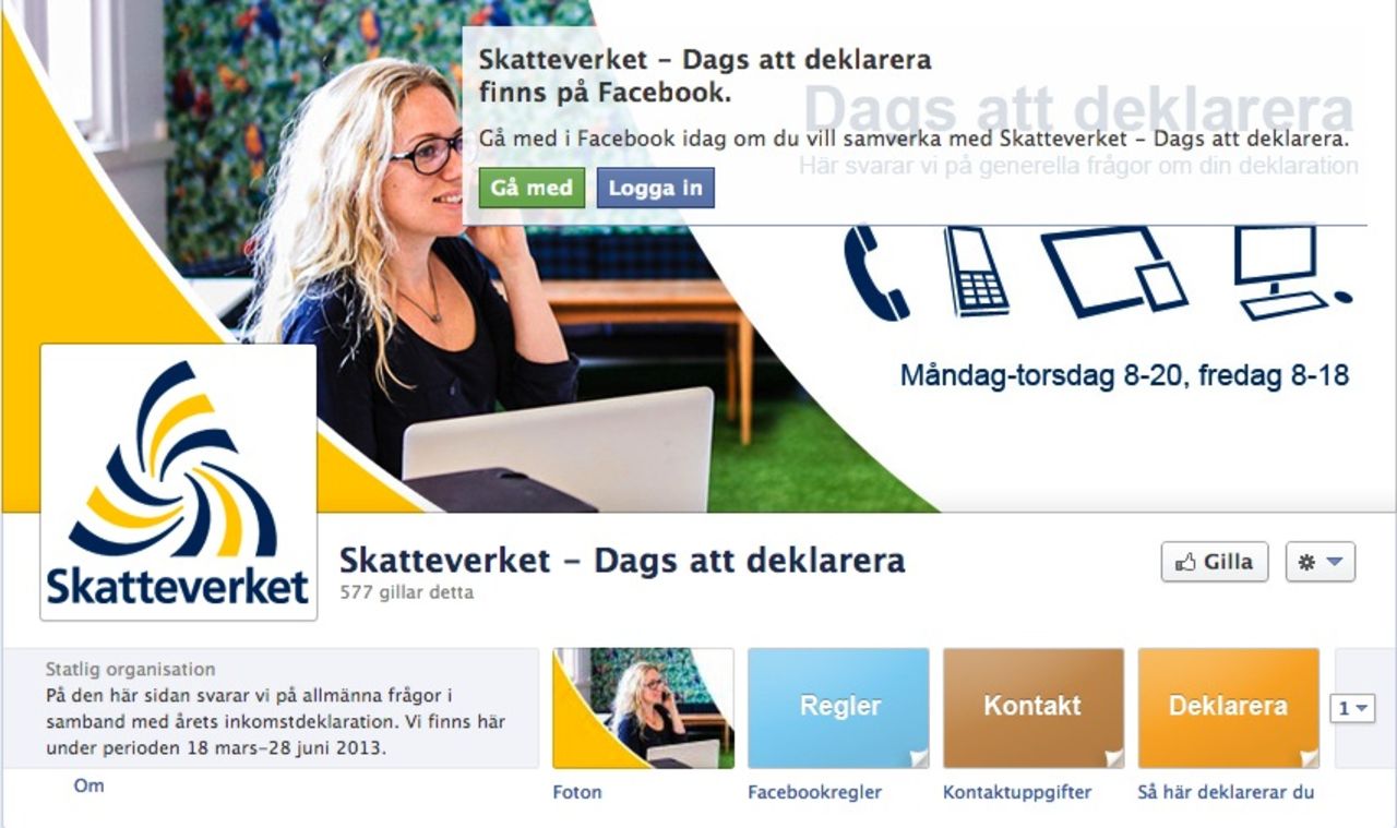 Skatteverket på Facebook