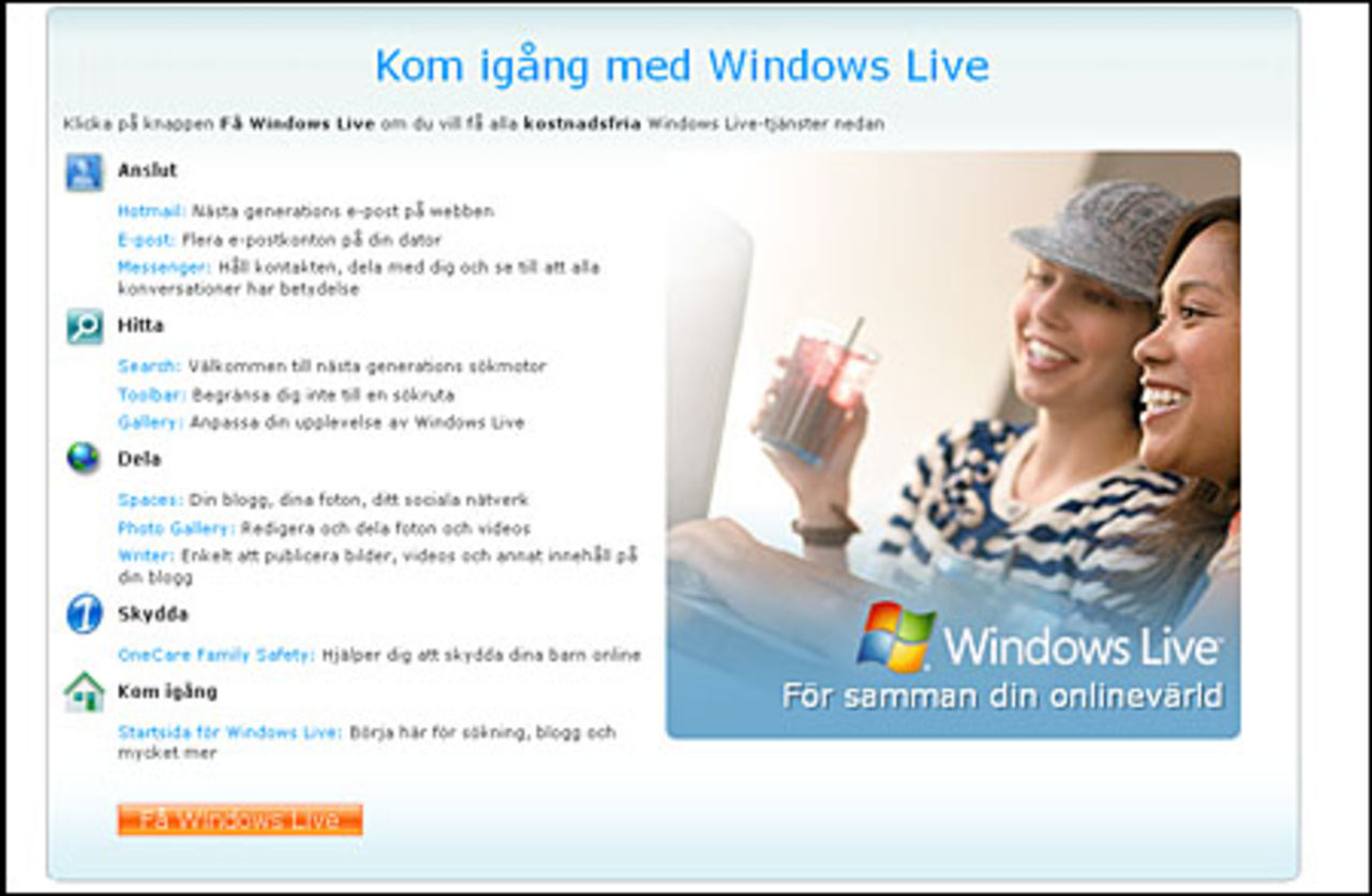 Alla Live-tjänster i ett paket