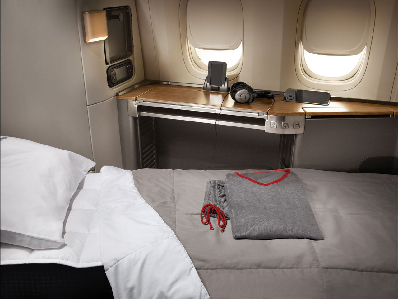 En titt på den lyxiga insidan i Boeing 777