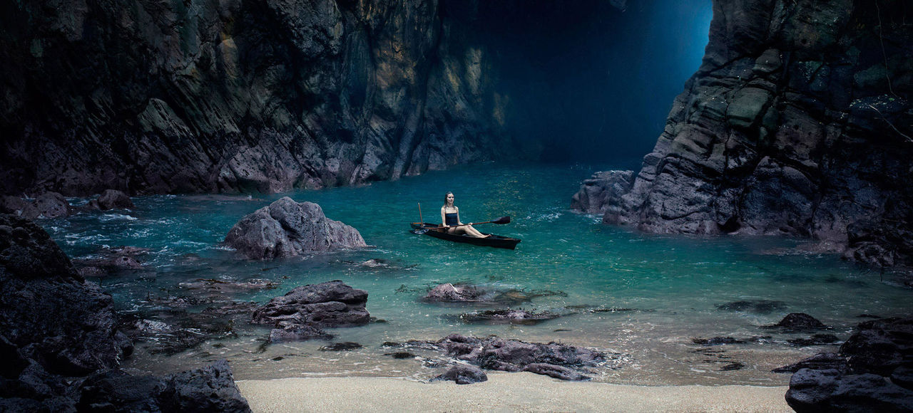 En elegant kajak för en