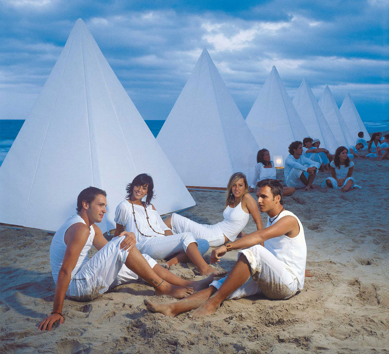 tält förlänger strandhänget