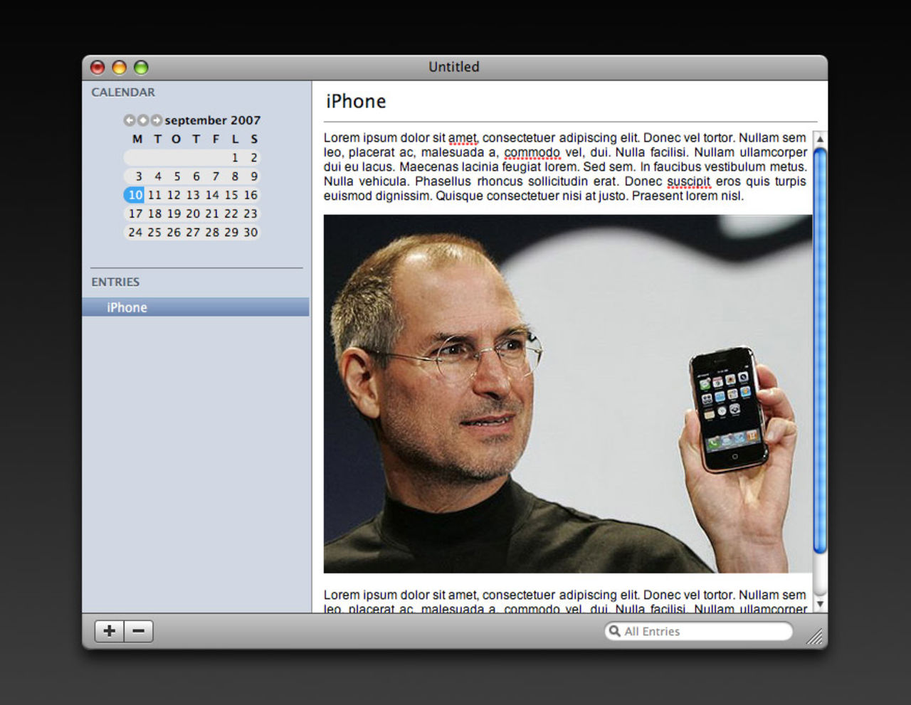 Skriv dagbok med Mémoires