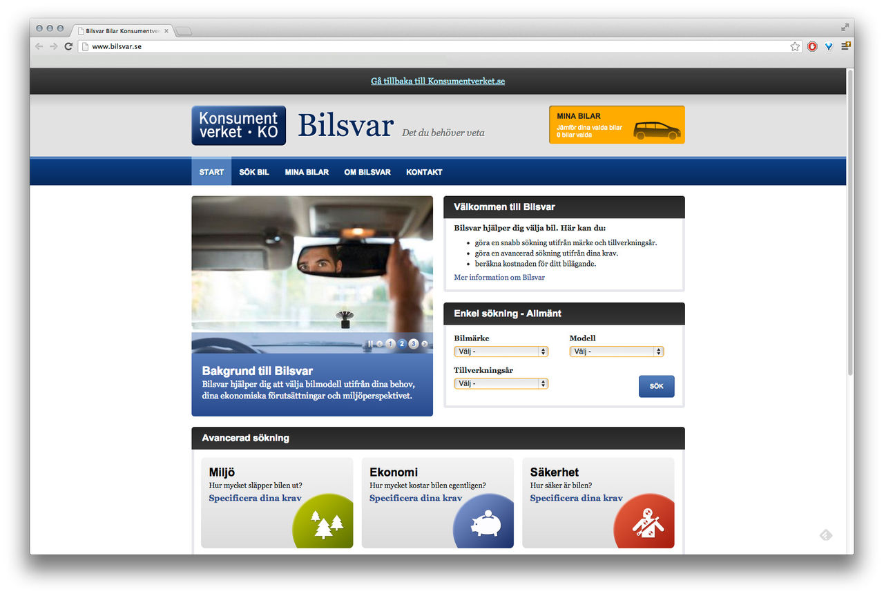 Konsumentverket lanserar bilsvar.se