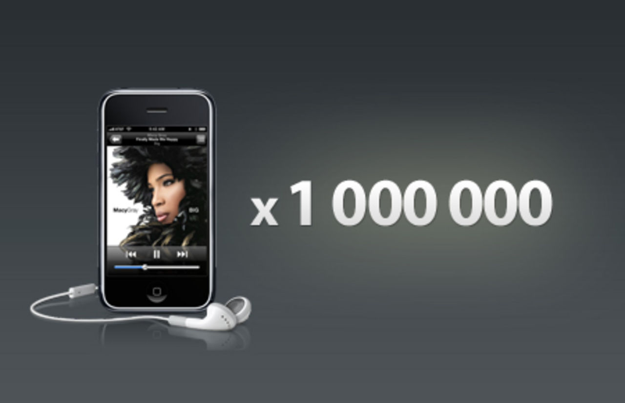 Apple har sålt 1000000 iPhones