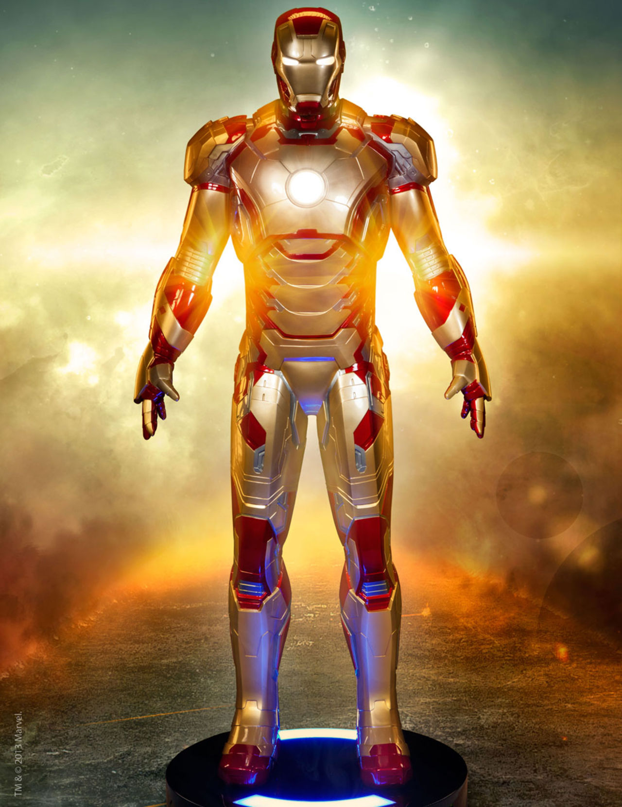 Ironman-figur i naturlig storlek