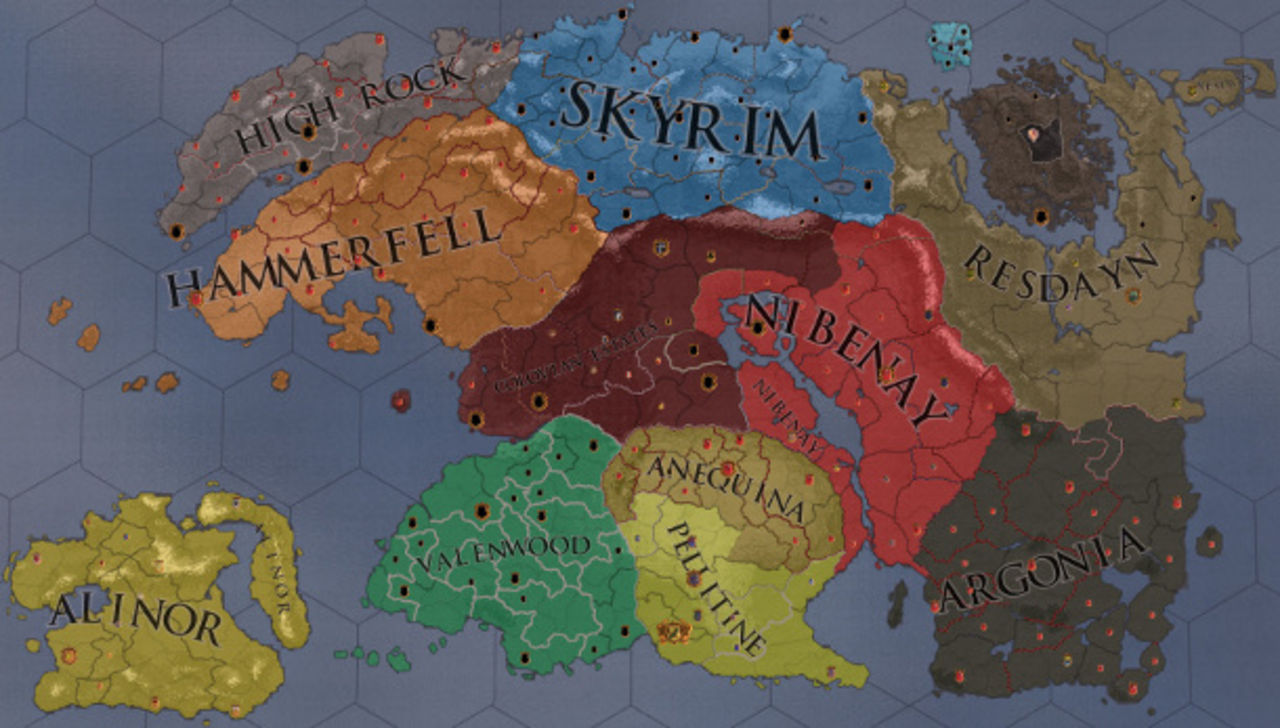 Spela Elder Scrolls i Crusader Kings 2
