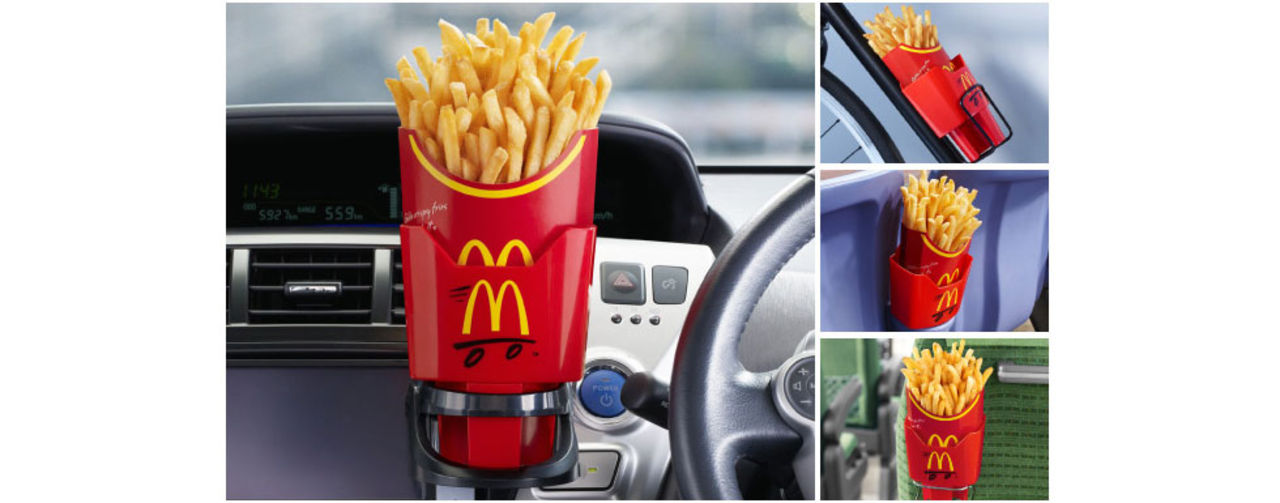 Håll pommes fritten på plats