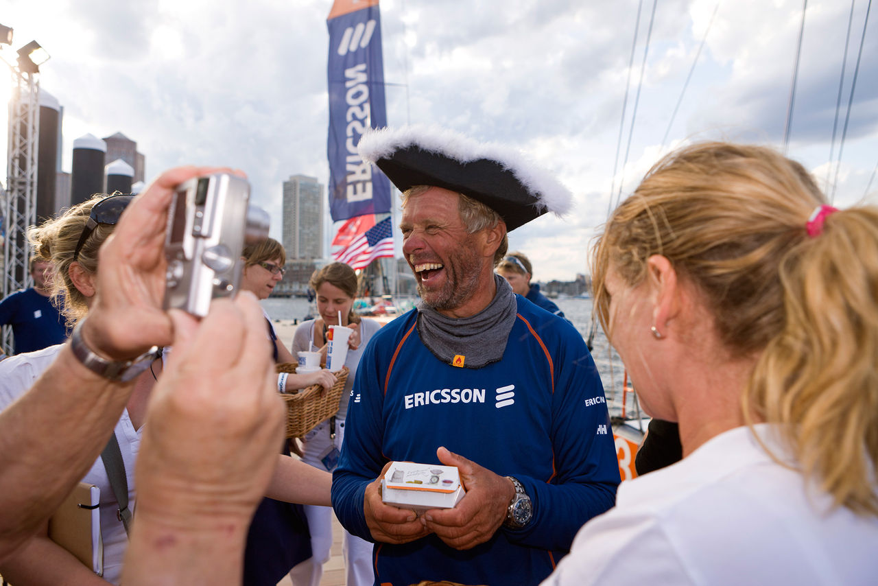 En världsomseglare har somnat