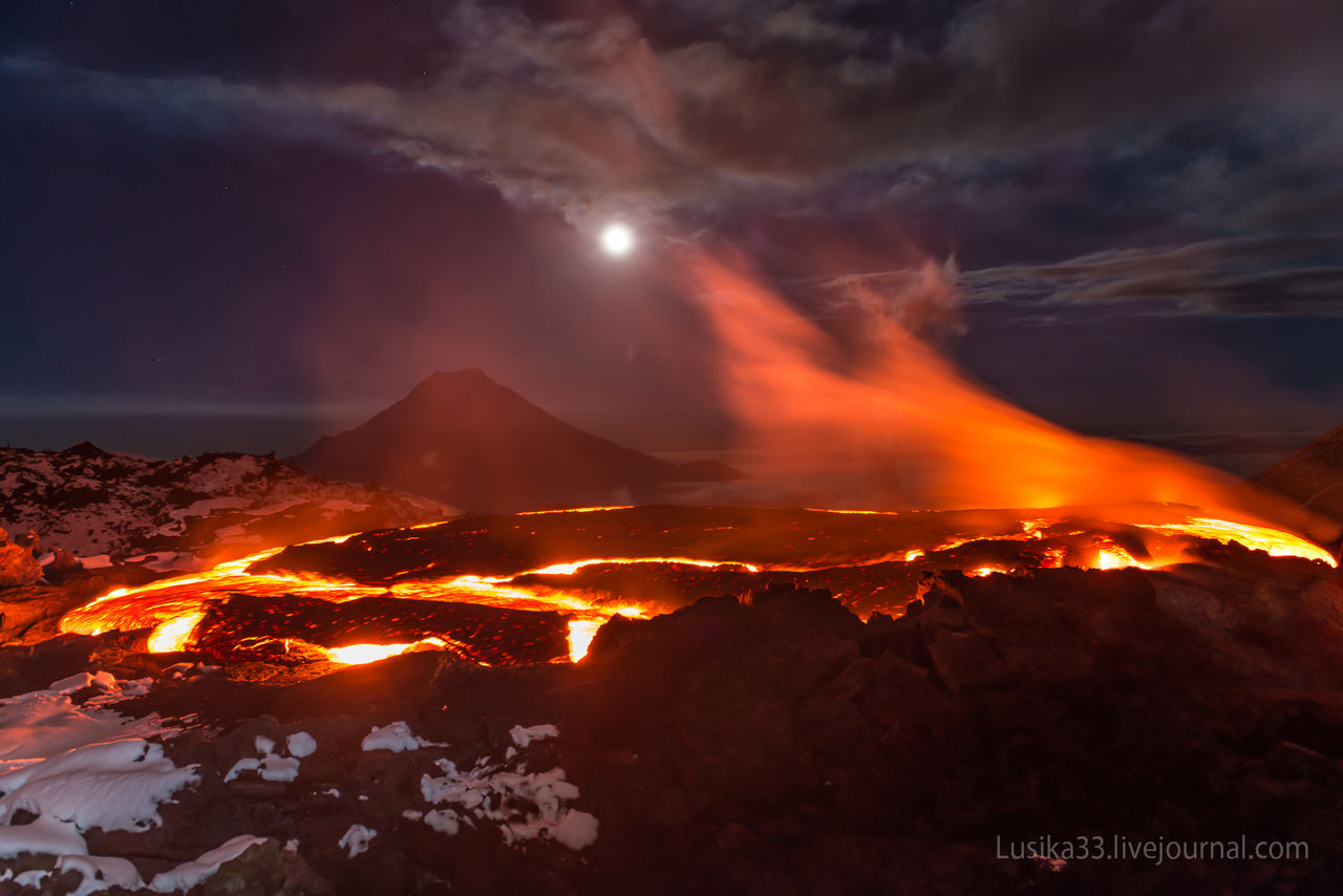 Semestra vid en vulkan