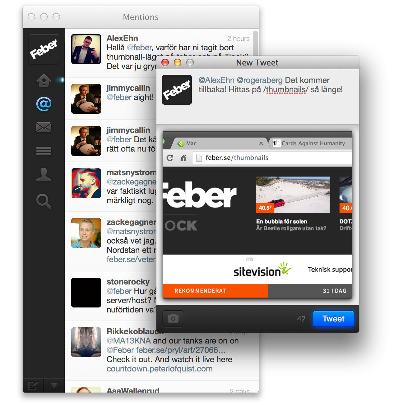 Twitter för Mac äntligen uppdaterat