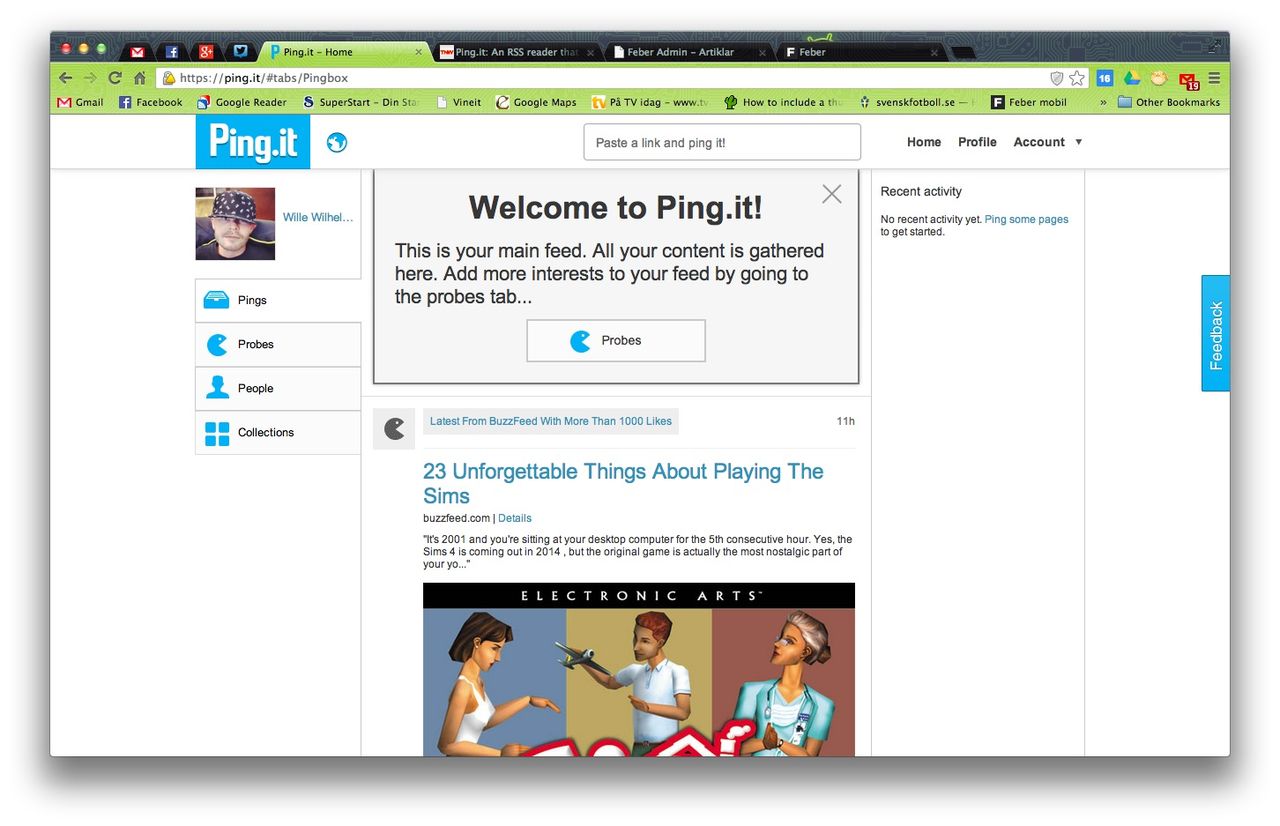 Ping.it - en lite smartare RSS-läsare