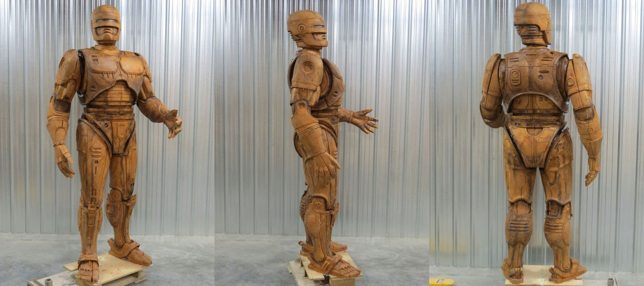 Prototyp till Detroits Robocop-staty
