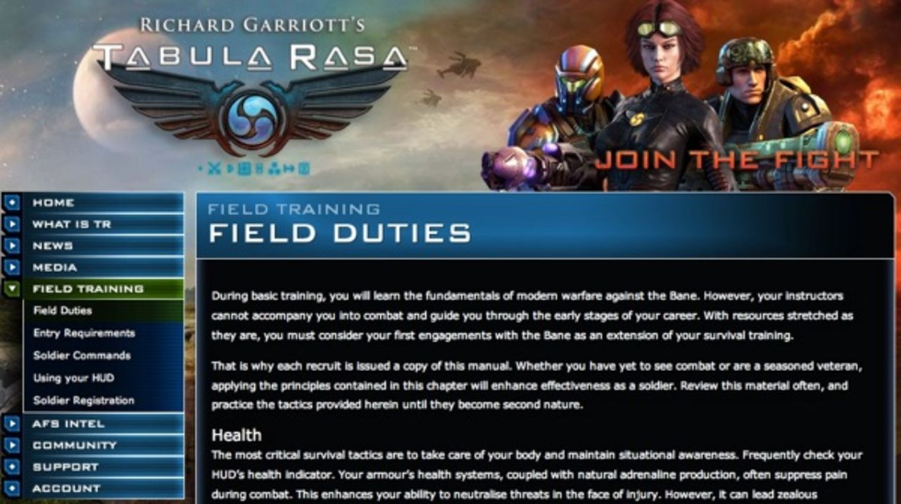 Tabula Rasa har fått en ny sida