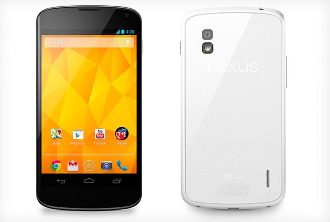 Nexus 4 kommer i vitt