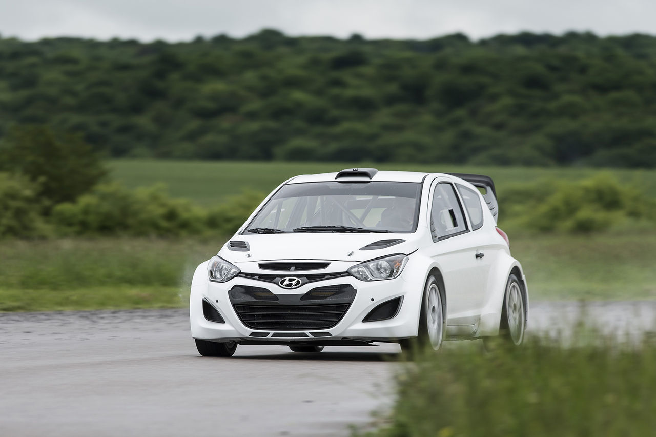 Hyundai testkör i20 WRC