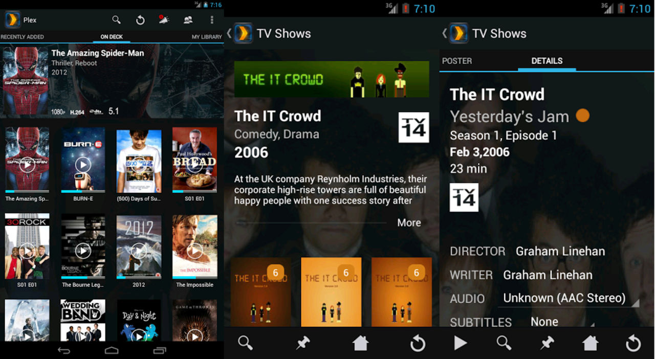 Plex för Android når 3.0