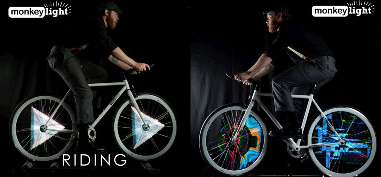 Animation på cykelhjulen