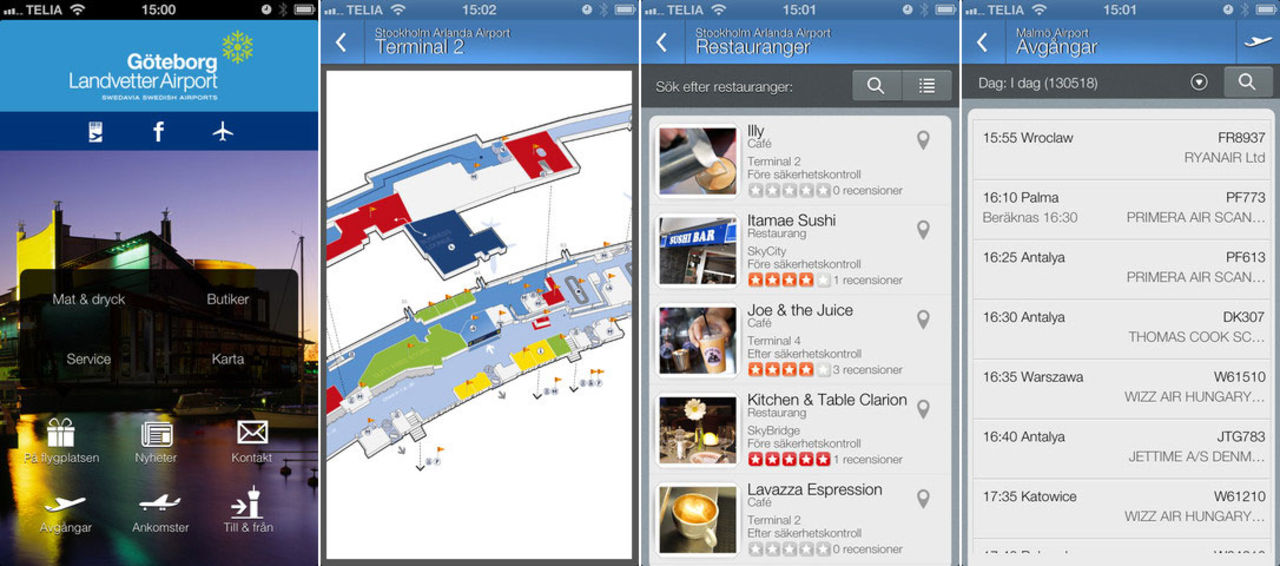 Swedavia släpper flygplats-app