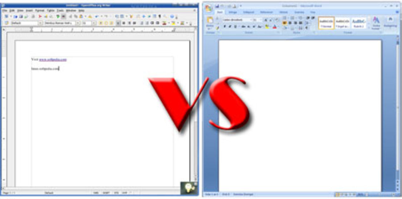 Word 2007 mot OpenOffice 2.3 Writer