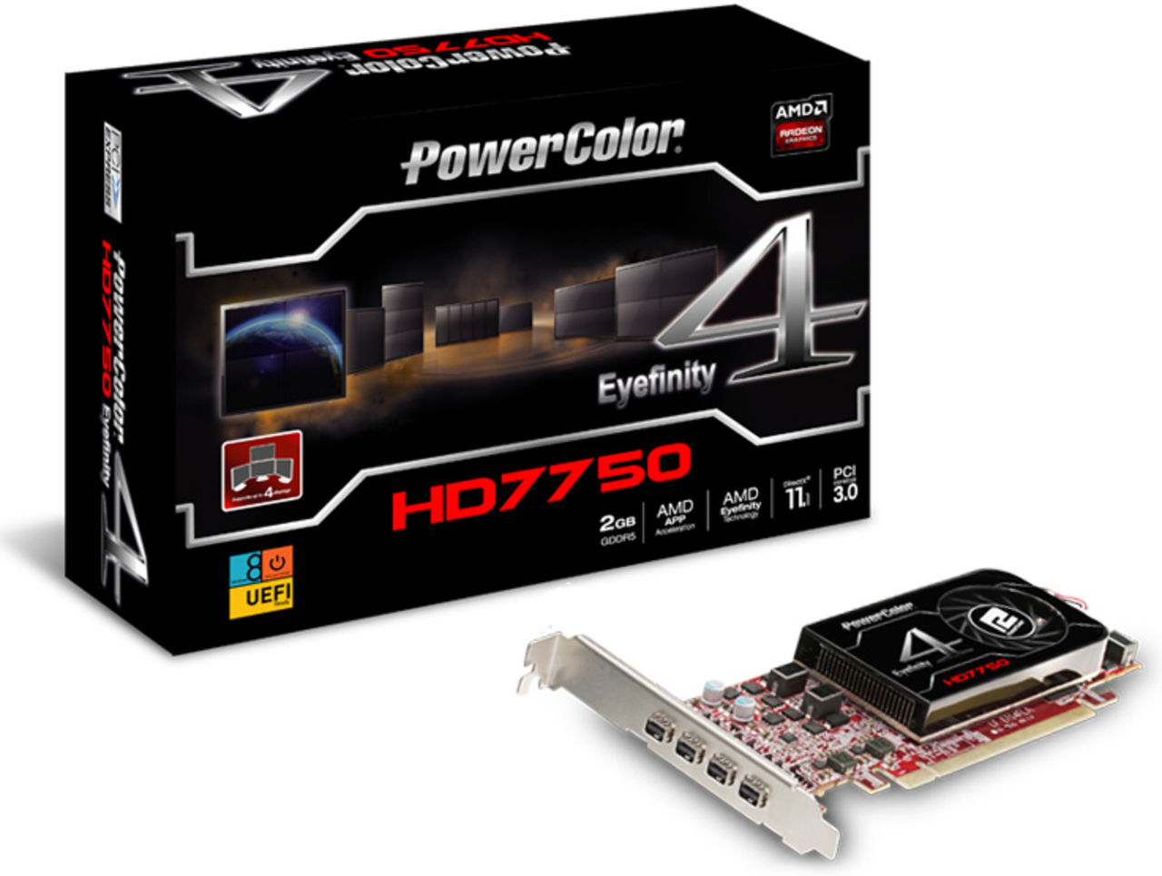 PowerColor HD7750 Eyefinity 4 LP Edition
