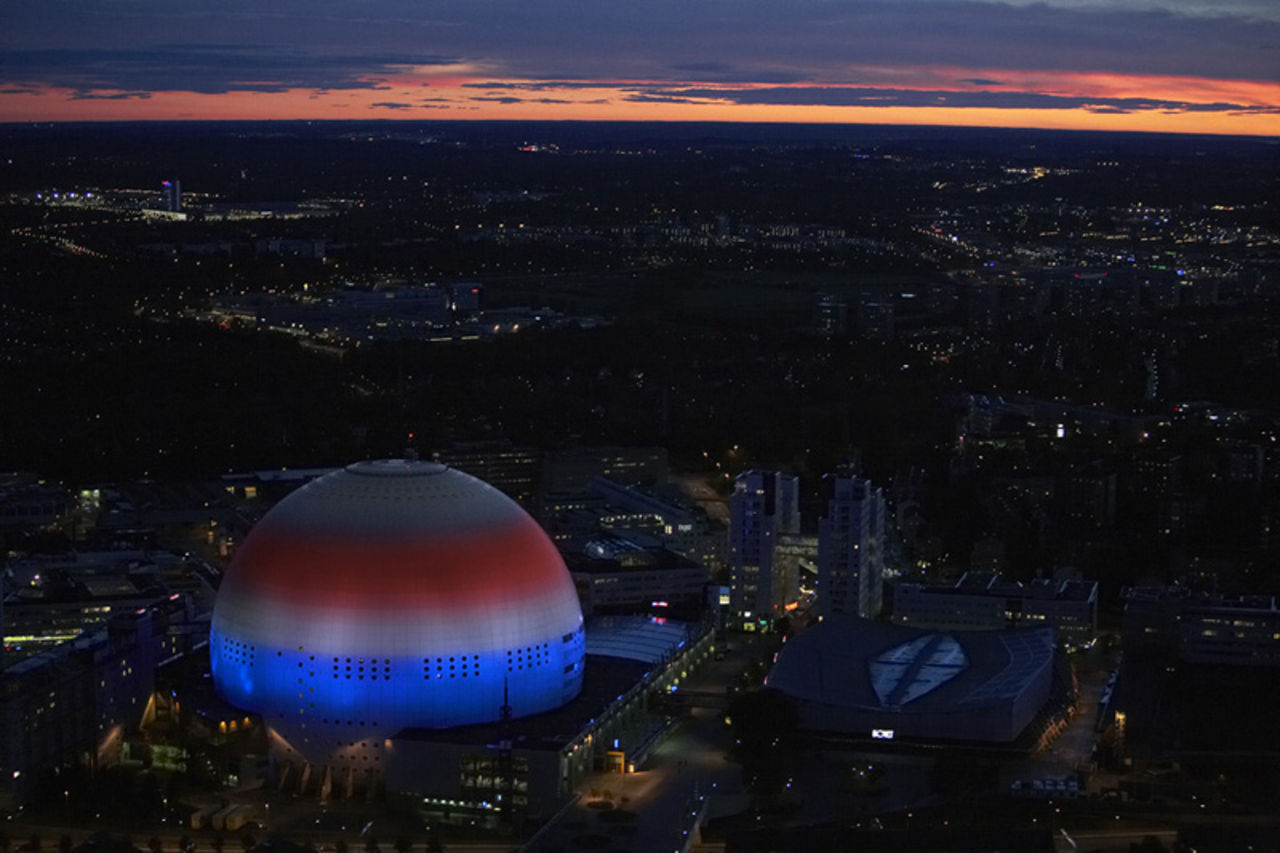 Pepsi lyser upp Globen
