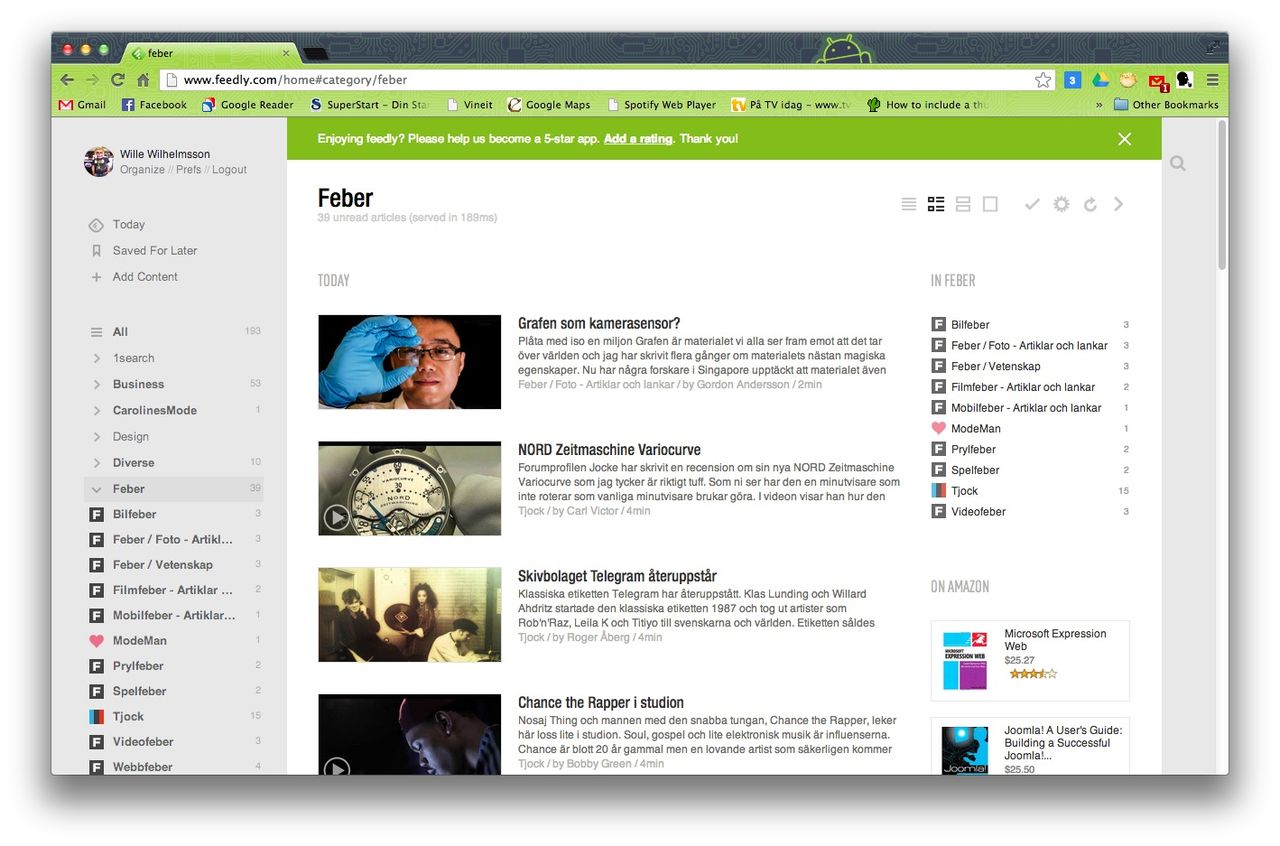 RSS-läsaren Feedly blir bättre