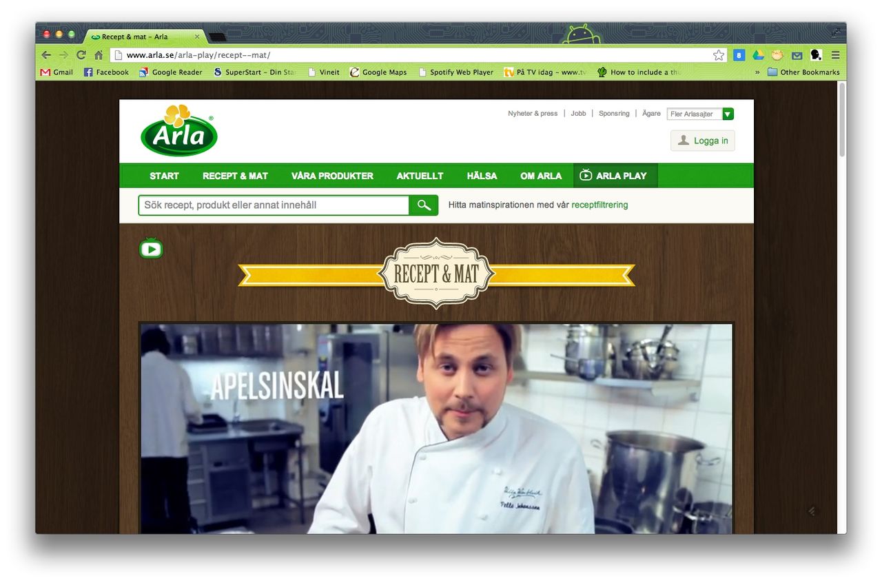 Arla lanserar egen playkanal