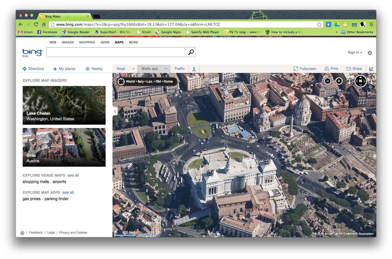 Bing Maps har lagt till en mängd flygfoton