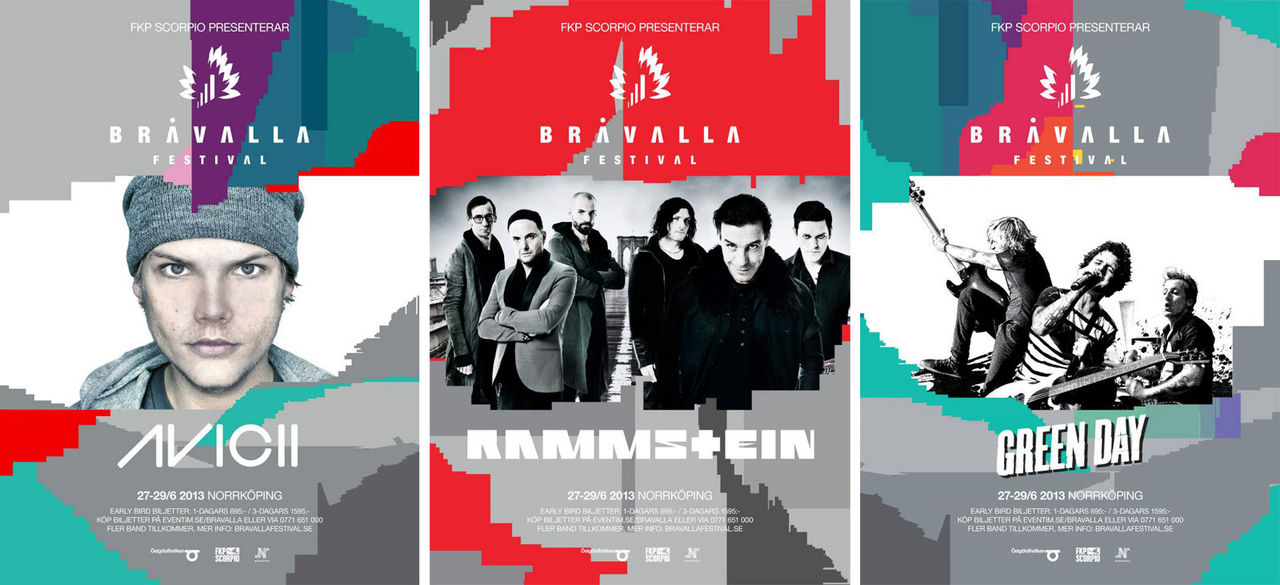 Mycket folk till Bråvalla-festivalen