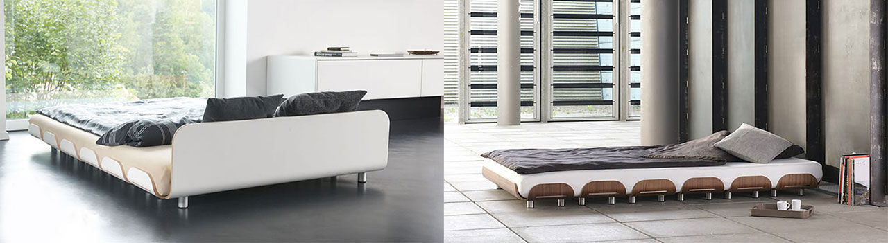 Prisbelönt säng i modern stil