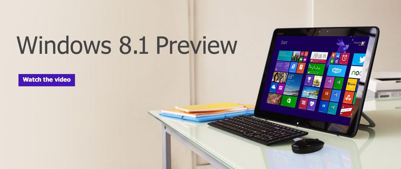 Ladda ner Windows 8.1 Preview Build