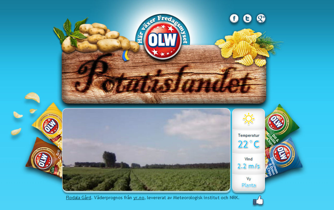 OLW:s potatis får lite air-time