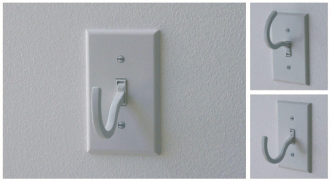 Strömbrytare och krok i ett