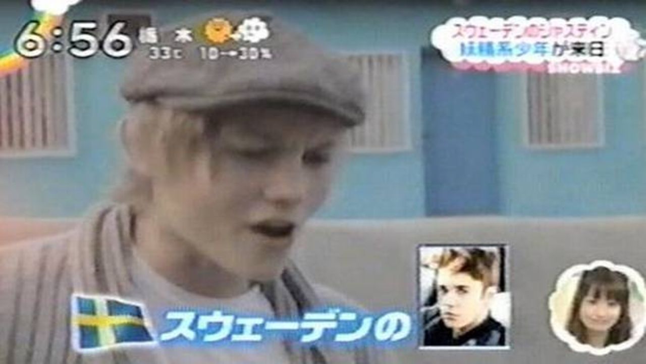 Japansk äldre man stämmer japansk tv