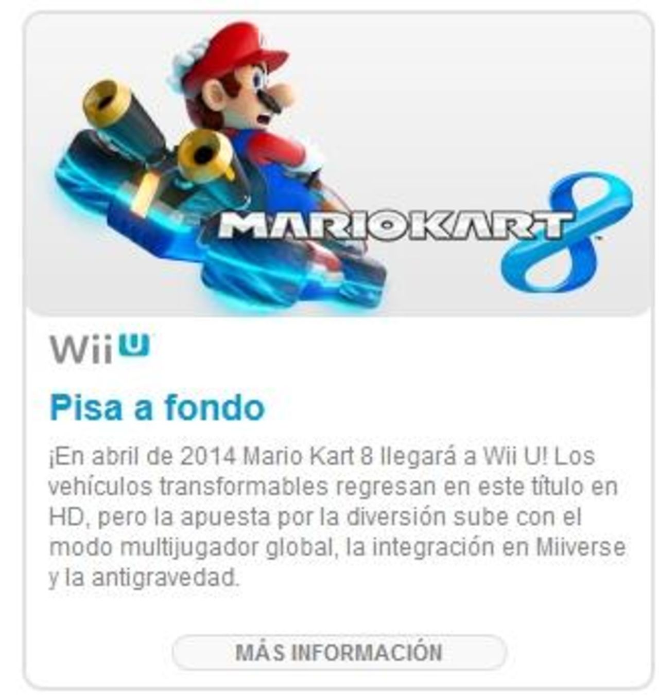 Släpps Mario Kart 8 i april 2014?