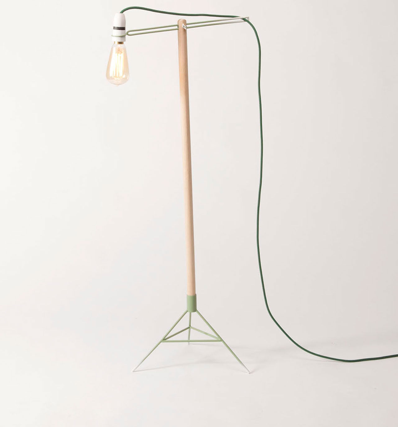Lampa inspirerad av byggkran