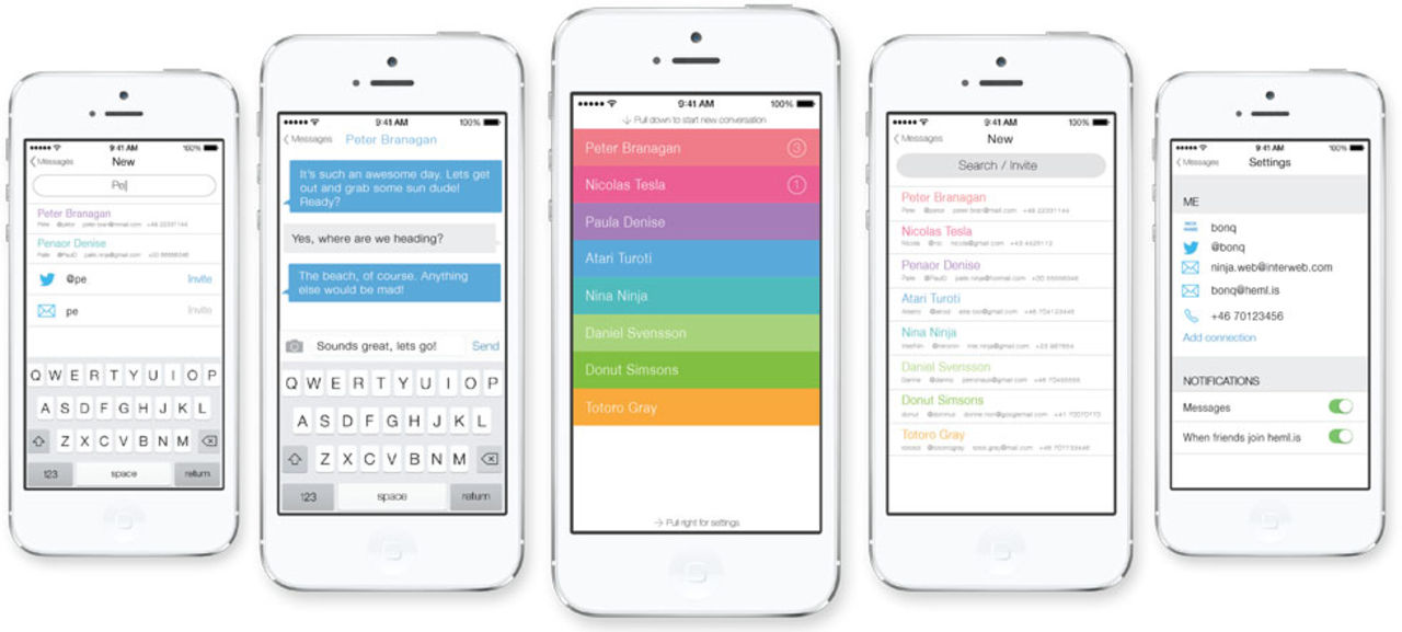 Heml.is - skicka krypterade meddelande i mobilen