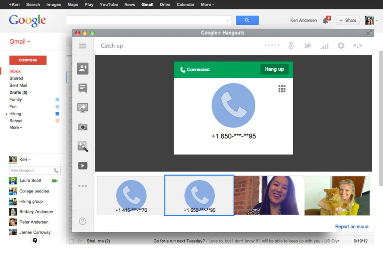 Ring direkt från Gmail