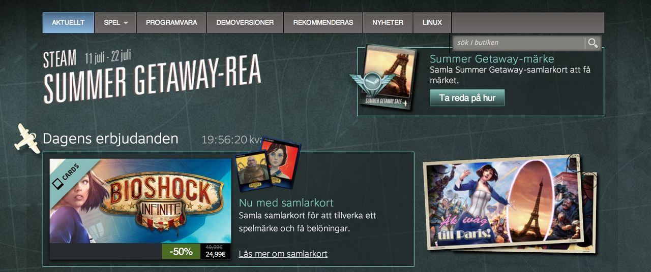 Steam har sommar-rea