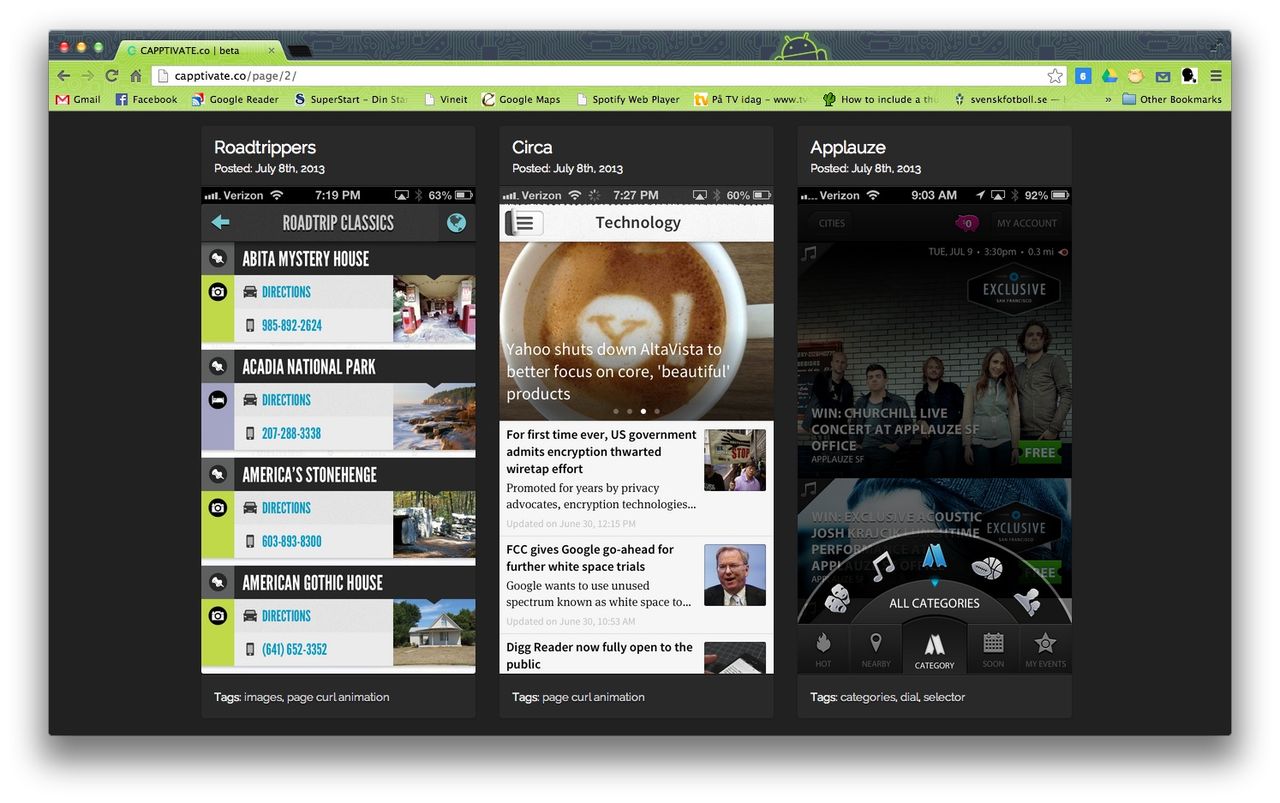 Capptivate arkiverar gamla appar